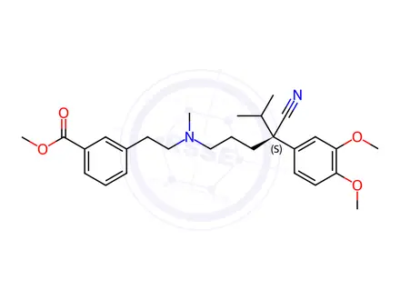 Chemical structure of Etripamil