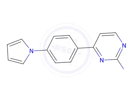 Chemical structure of 4-(4-(1H-pyrrol-1-yl)phenyl)pyrimidin-2-amine