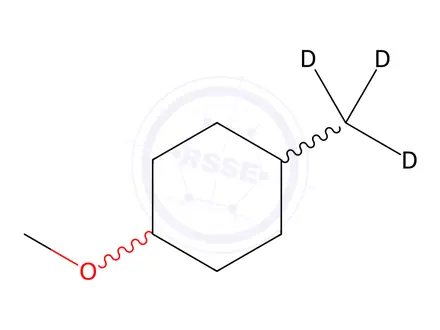 Chemical structure of 4-Methoxytoluene-α,α,α-d3