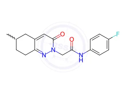 Chemical structure of N-(4-Fluorophenyl)-2-(6-methyl-3-oxo-5,6,7,8-tetrahydrocinnolin-2(3H)-yl)acetamide