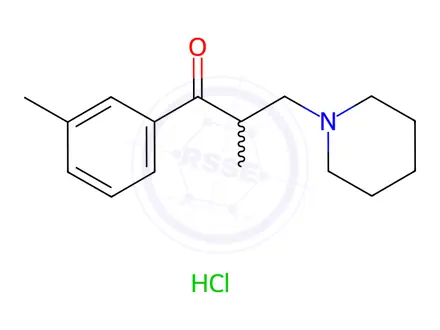 Chemical structure of 3-Tolperisone HCL