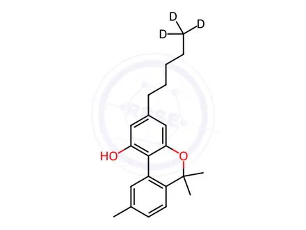 Chemical structure of Cannabinol-D3