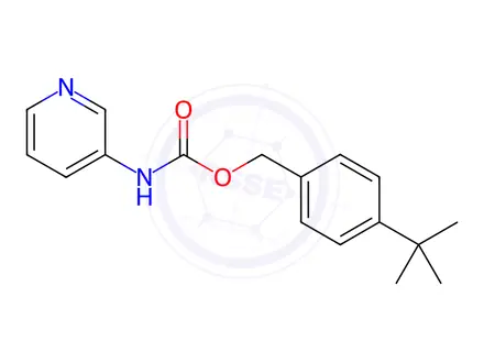 Chemical structure of Carbamic acid, 3-pyridinyl-, [4-(1,1-dimethylethyl)phenyl]methyl ester (9CI)