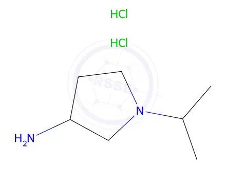 Chemical structure of 1-Isopropyl-pyrrolidin-3-ylamine DiHCl
