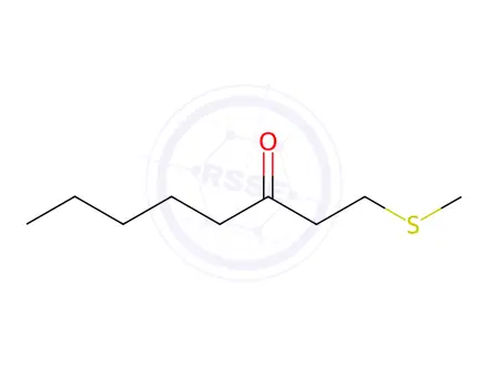 Chemical structure of 3-Octanone, 1-(methylthio)-