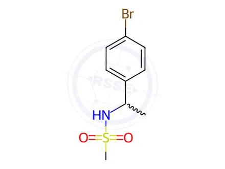 Chemical structure of N-[1-(4-Bromophenyl)ethyl]methanesulfonamide