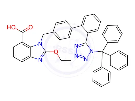 Chemical structure of N-Trityl Candesartan