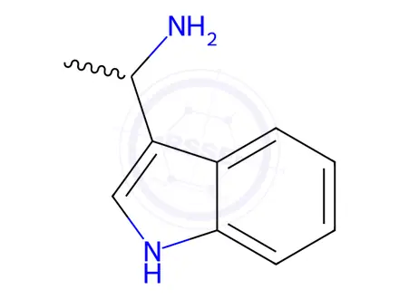 Chemical structure of 1-(1H-indol-3-yl)ethan-1-amine