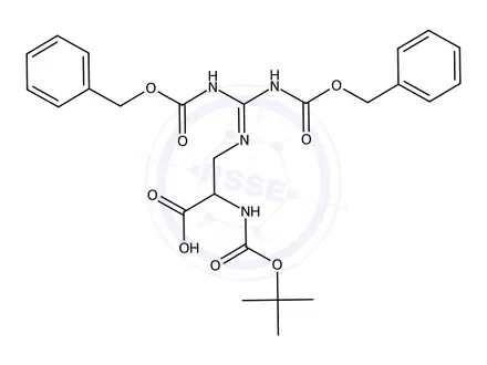 Chemical structure of Boc-D-Alg(Z)2-OH