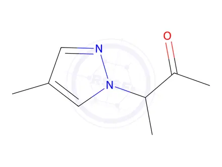 Chemical structure of 3-(4-Methyl-1h-pyrazol-1-yl)butan-2-one