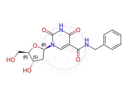 Chemical structure of Thymidine, α-oxo-α-[(phenylmethyl)amino]-