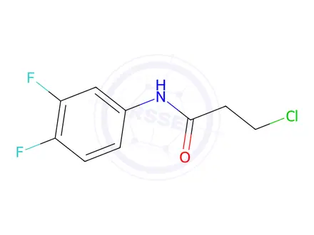 Chemical structure of 3-Chloro-N-(3,4-difluorophenyl)propanamide