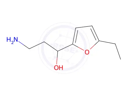 Chemical structure of 3-Amino-1-(5-ethylfuran-2-yl)propan-1-ol
