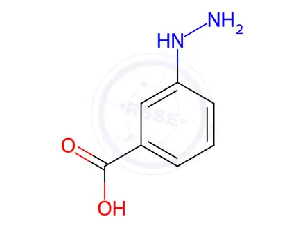 Chemical structure of 3-Hydrazinobenzoic Acid