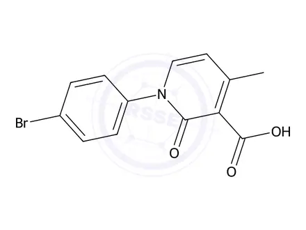 Chemical structure of 1-(4-Bromophenyl)-4-methyl-2-oxo-1,2-dihydropyridine-3-carboxylic acid