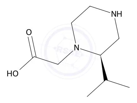 Chemical structure of (R)-2-(2-Isopropylpiperazin-1-yl)acetic acid