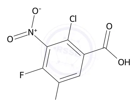 Chemical structure of 2-Chloro-4,5-difluoro-3-nitrobenzoic acid