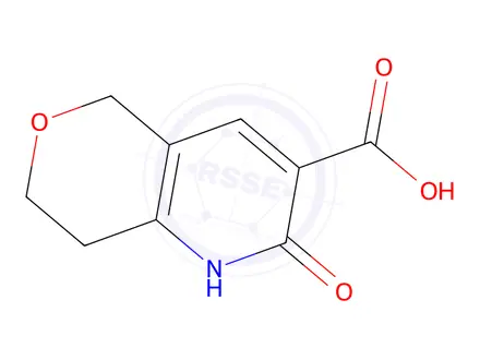 Chemical structure of 2-Oxo-2,5,7,8-tetrahydro-1h-pyrano[4,3-b]pyridine-3-carboxylic acid