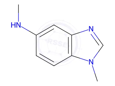 Chemical structure of 1H-Benzimidazol-5-amine,N,1-dimethyl-(9CI)