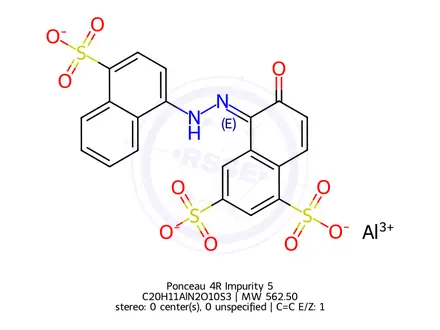 Chemical structure of Ponceau 4R Impurity 5
