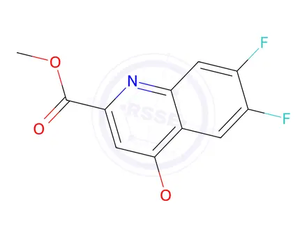 Chemical structure of Methyl 6,7-difluoro-4-methoxyquinoline-2-carboxylate