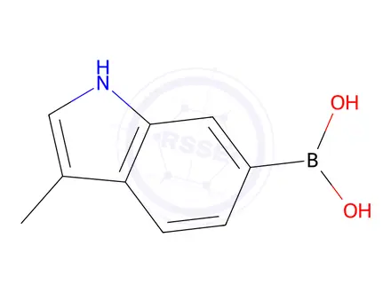 Chemical structure of (3-Methyl-1H-indol-6-yl)boronic acid