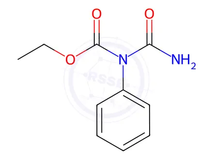 Chemical structure of ethyl phenyl allophanate