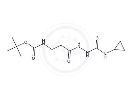 Chemical structure of tert-Butyl (3-(2-(cyclopropylcarbamothioyl)hydrazinyl)-3-oxopropyl)carbamate