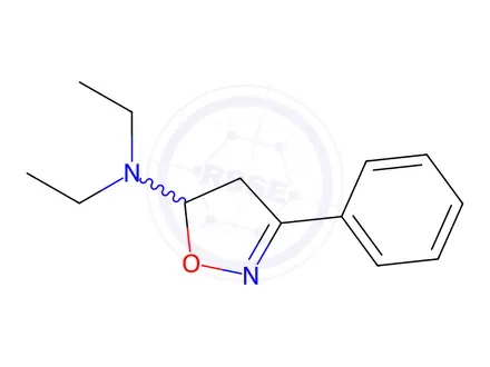 Chemical structure of N,N-Diethyl-3-phenyl-4,5-dihydroisoxazol-5-amine