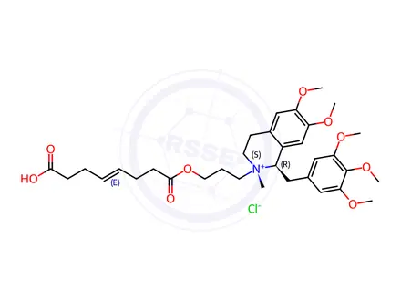 Chemical structure of Mivacurium Chloride Impurity 3 Chloride