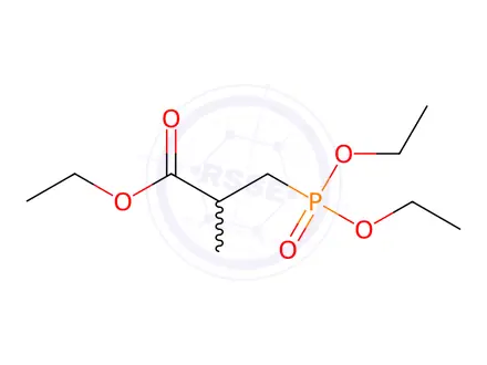 Chemical structure of 3-(Diethoxyphosphinyl)-2-methylpropanoic acid ethyl ester