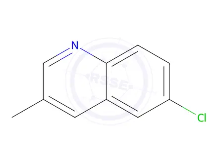 Chemical structure of 6-Chloro-3-methylquinoline