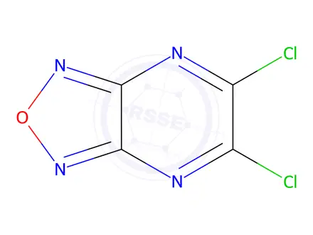Chemical structure of 5,6-Dichloro-[1,2,5]oxadiazolo[3,4-b]pyrazine