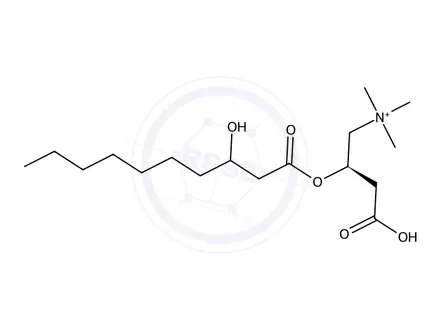Chemical structure of 3-Hydroxydecanoyl (R)-Carnitine Inner Salt (Mixture of Diastereomers)