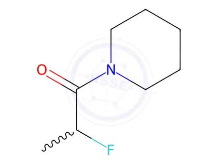 Chemical structure of Piperidine, 1-(2-fluoro-1-oxopropyl)-(9CI)