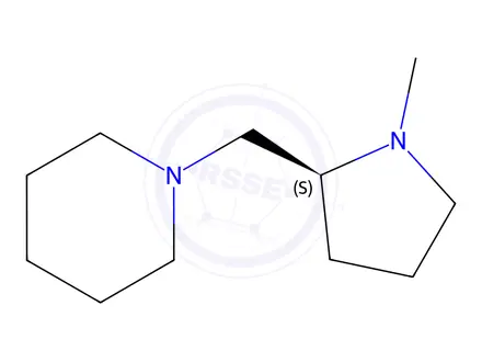 Chemical structure of 1-[[(2S)-1-Methylpyrrolidin-2-yl]methyl]piperidine