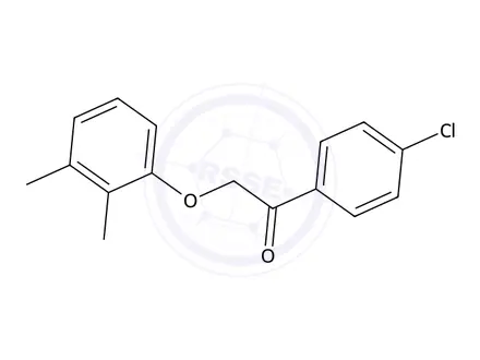 Chemical structure of 1-(4-Chlorophenyl)-2-(2,3-dimethylphenoxy)ethan-1-one