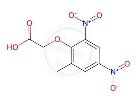 Chemical structure of (2-Methyl-4,6-dinitrophenoxy)acetic acid