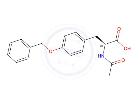 Chemical structure of (S)-2-Acetamido-3-(4-(benzyloxy)phenyl)propanoic acid