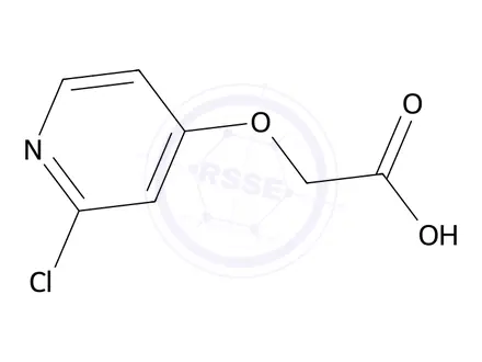 Chemical structure of 2-((2-Chloropyridin-4-yl)oxy)acetic acid