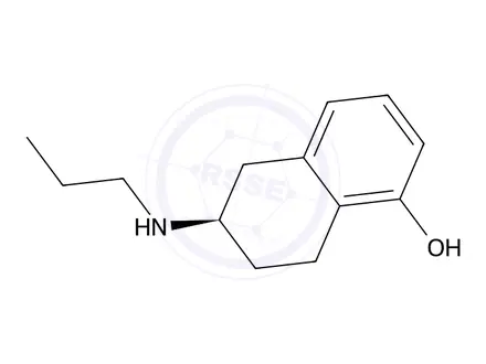 Chemical structure of (6R)-5,6,7,8-Tetrahydro-6-(propylamino)-1-naphthalenol