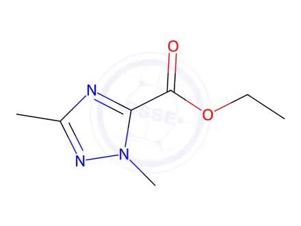 Chemical structure of Ethyl 1,3-Dimethyl-1H-1,2,4-Triazole-5-Carboxylate