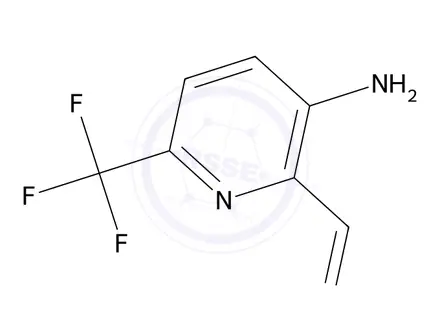 Chemical structure of 3-Amino-6-(trifluoromethyl)picolinaldehyde