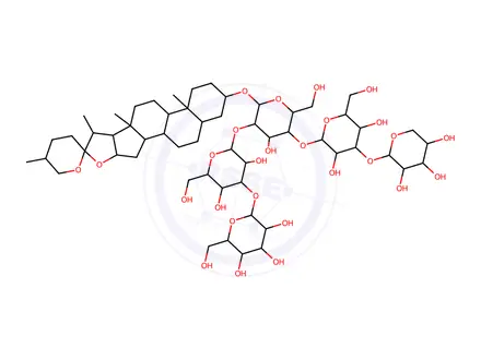 Chemical structure of diurnoside 1