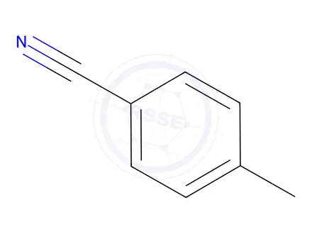 Chemical structure of p-​Tolunitrile