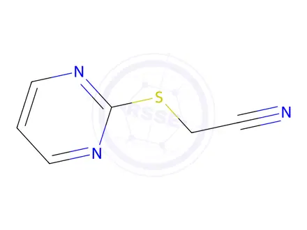 Chemical structure of 2-(Pyrimidin-2-ylthio)acetonitrile