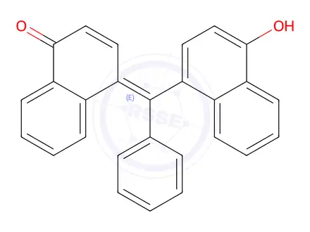 Chemical structure of p-Naphtholbenzein