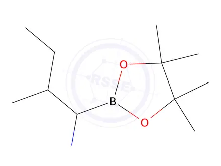 Chemical structure of 2-methyl-1-(4,4,5,5-tetramethyl-1,3,2-dioxaborolan-2-yl)butan-1-amine