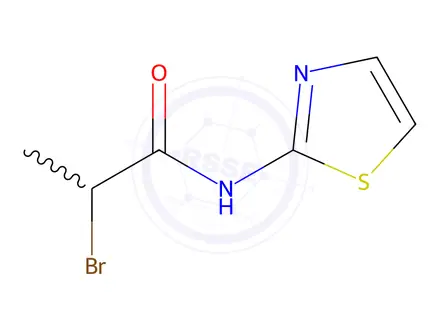 Chemical structure of 2-Bromo-n-(1,3-thiazol-2-yl)propanamide