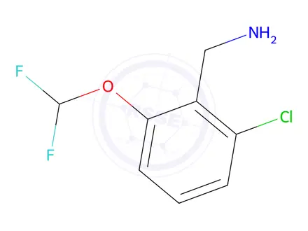 Chemical structure of 2-Chloro-6-(difluoromethoxy)benzyl amine